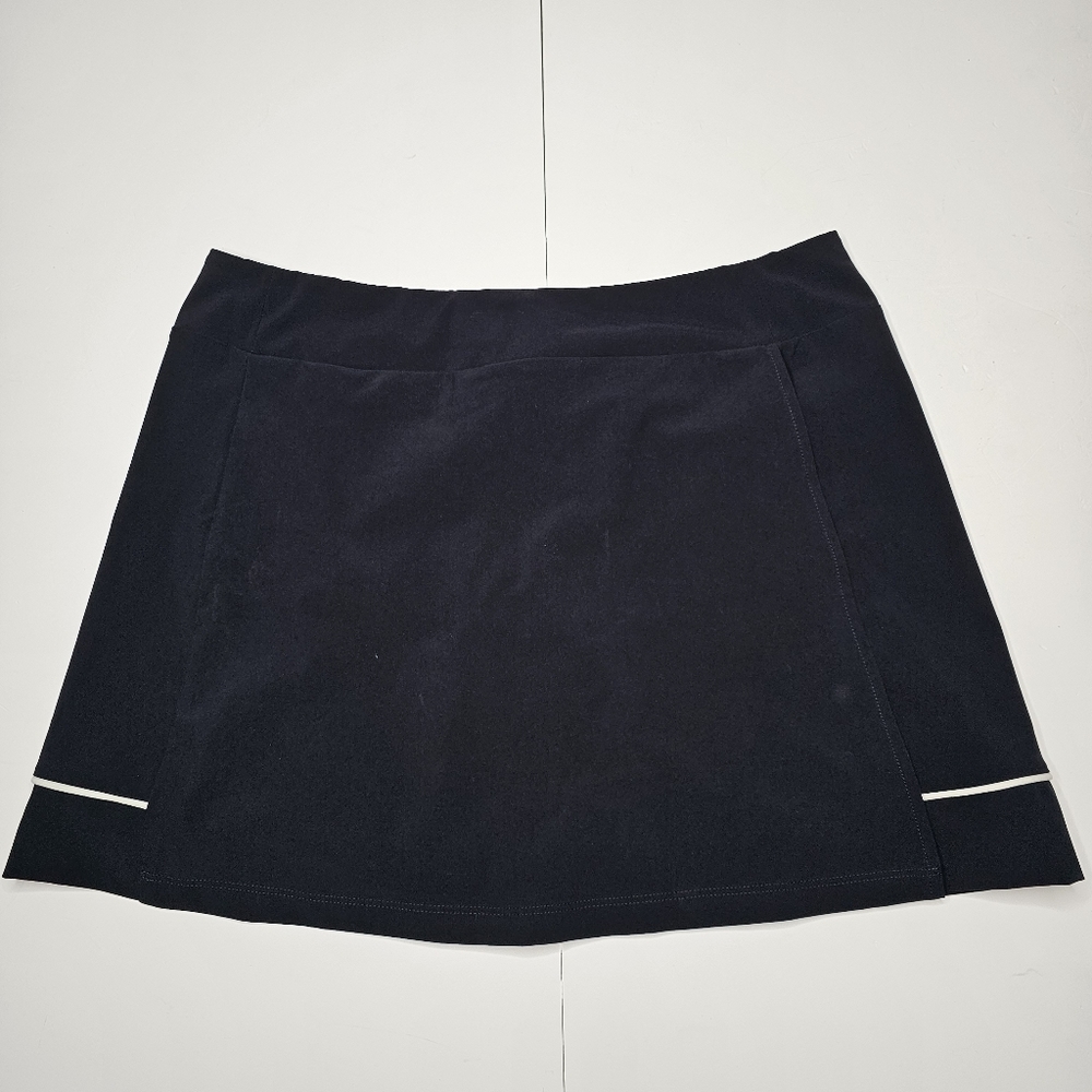 Oakley Womens XL Black Balata Golf Skort Skirt Lined Stretch Pull On Tennis